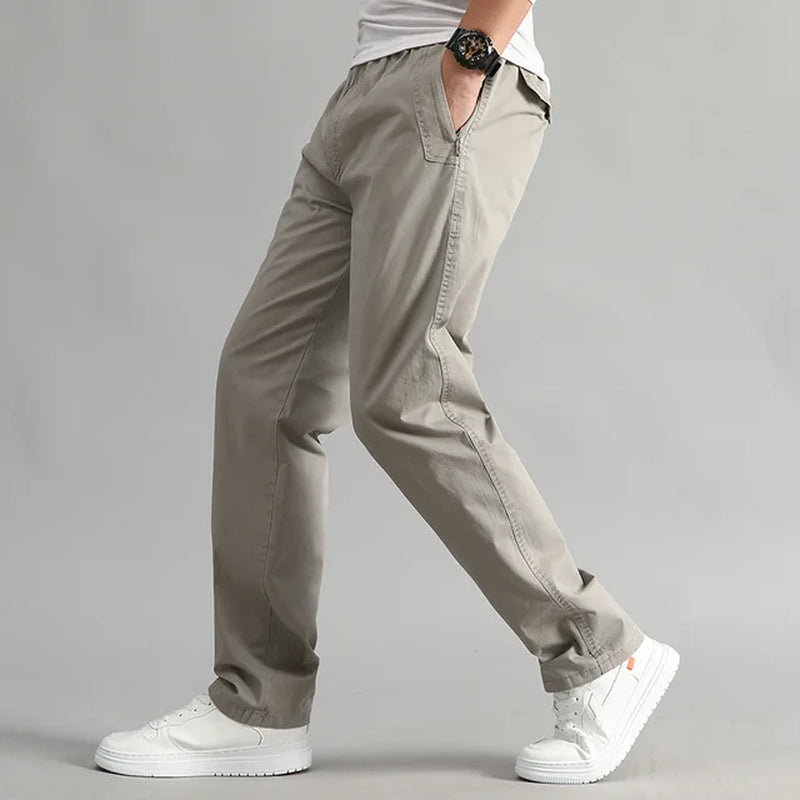 Men Fashion  Casual Cotton Long Pants 