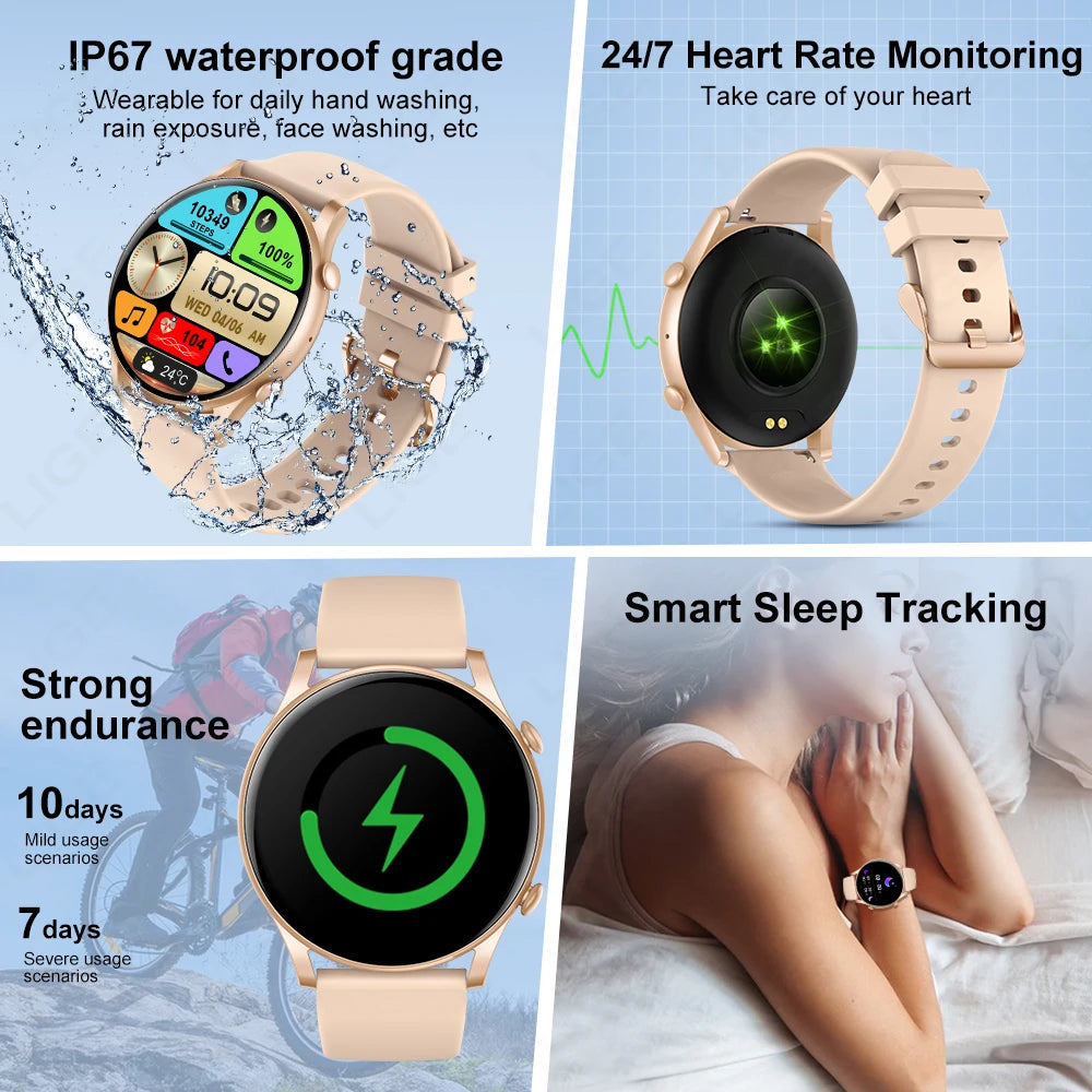 Bluetooth Call Sport Fitness Smart Watch 