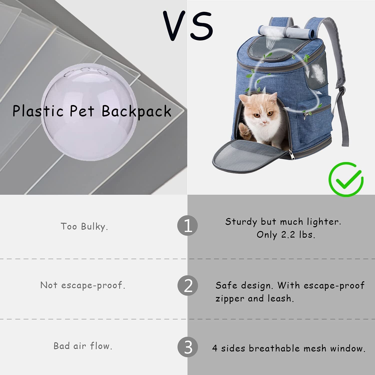 Small Pet Backpack Carrier