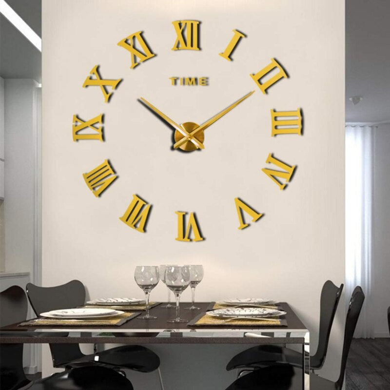 3D Luminous Large Wall Clock 