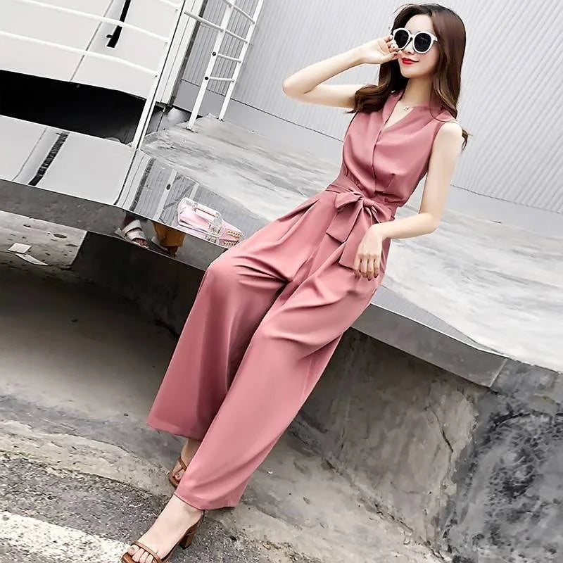 Women'S Wide Leg Jumpsuits Elegance Summer Clothing