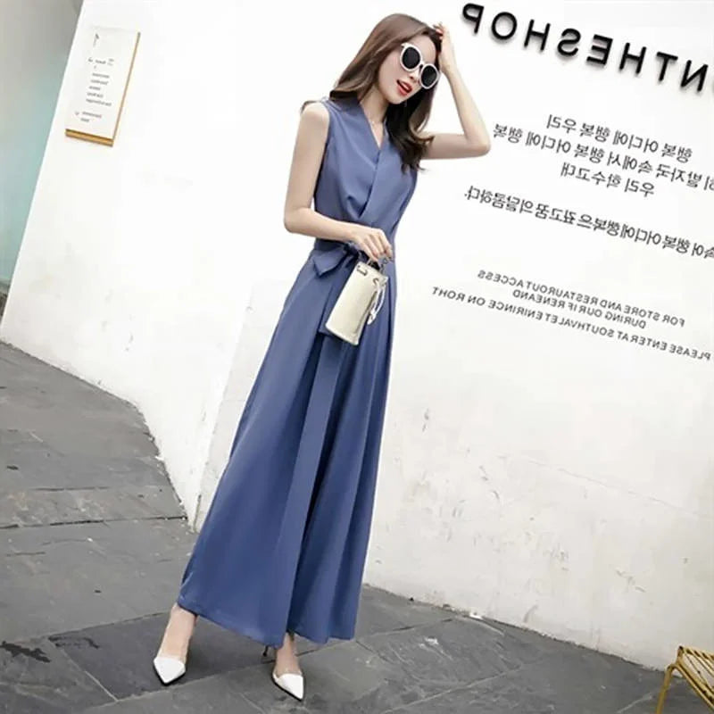 Women'S Wide Leg Jumpsuits Elegance Summer Clothing