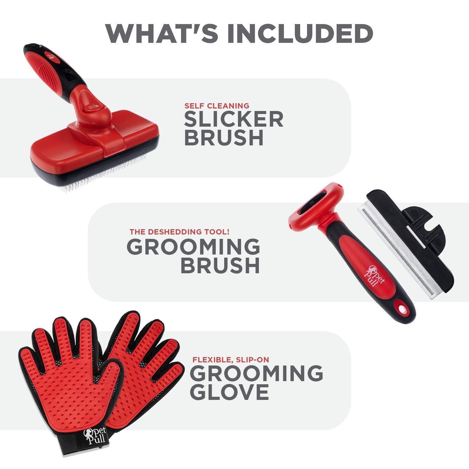 Pet Grooming Brushes for Dogs and Cats 