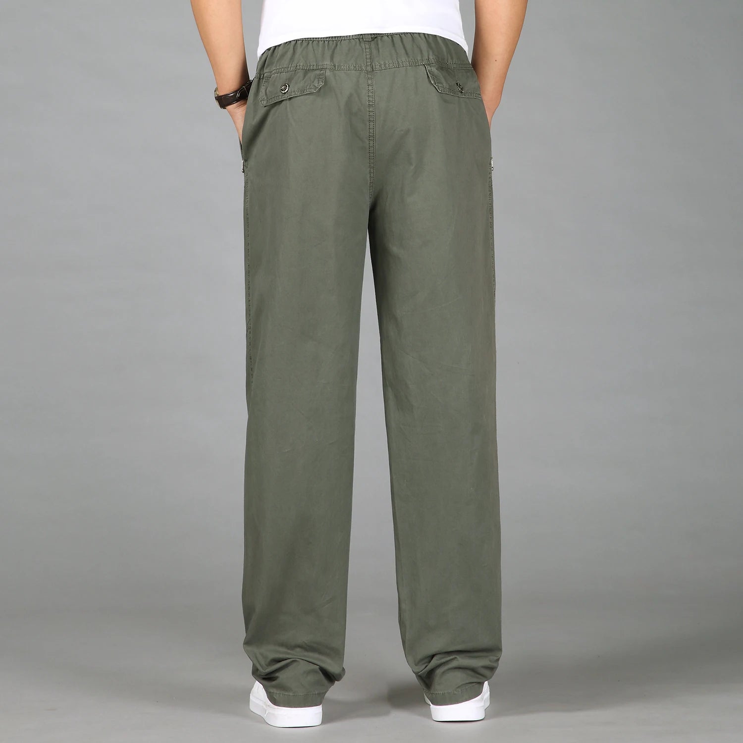 Men Fashion  Casual Cotton Long Pants 