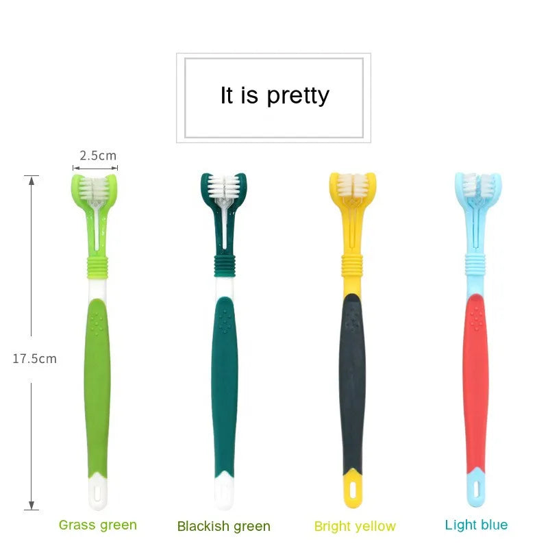 3-Sided Pet Toothbrush