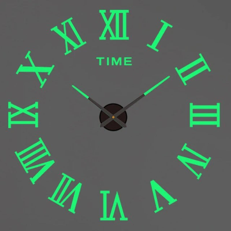 3D Luminous Large Wall Clock 