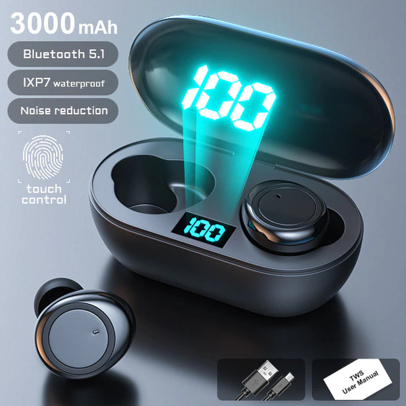 9D Stereo Sports Waterproof Earbuds